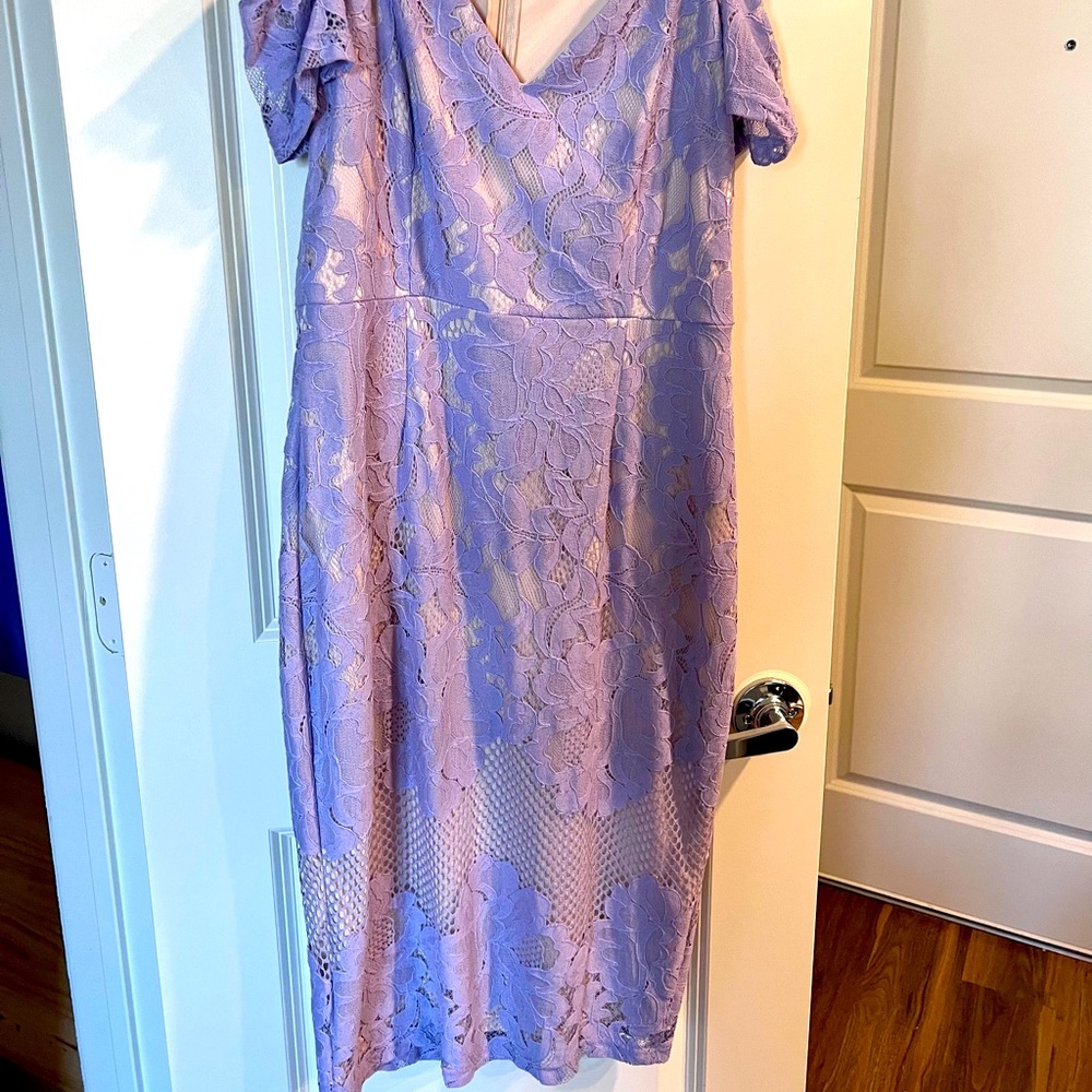 Purple lacy dress